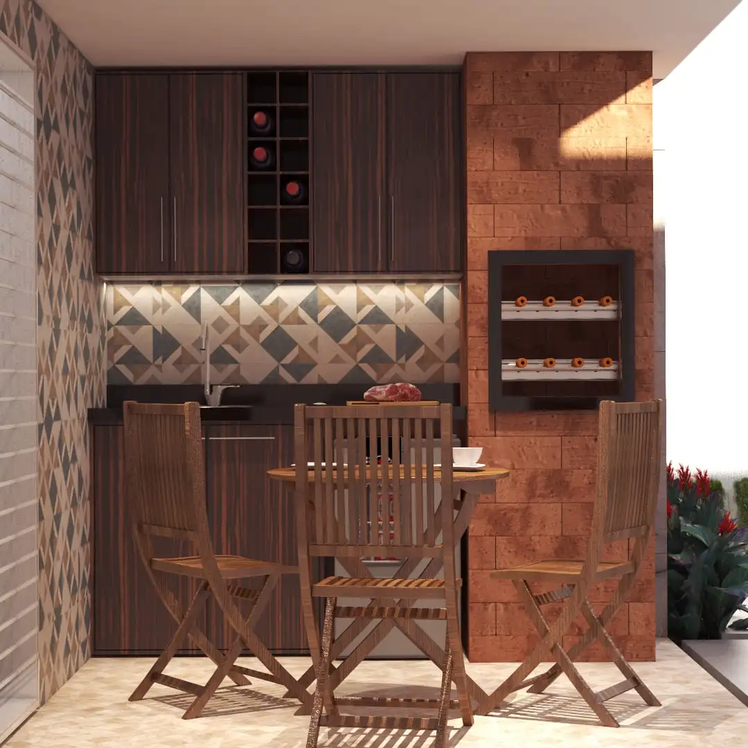 Projeto de casa térrea com 89,19 m², 1 suíte, 3 quartos, vagas de garagem, 2 banheiros e área gourmet. Ideal para lote de 6x25m. Disponível no site Solidar Projetos.