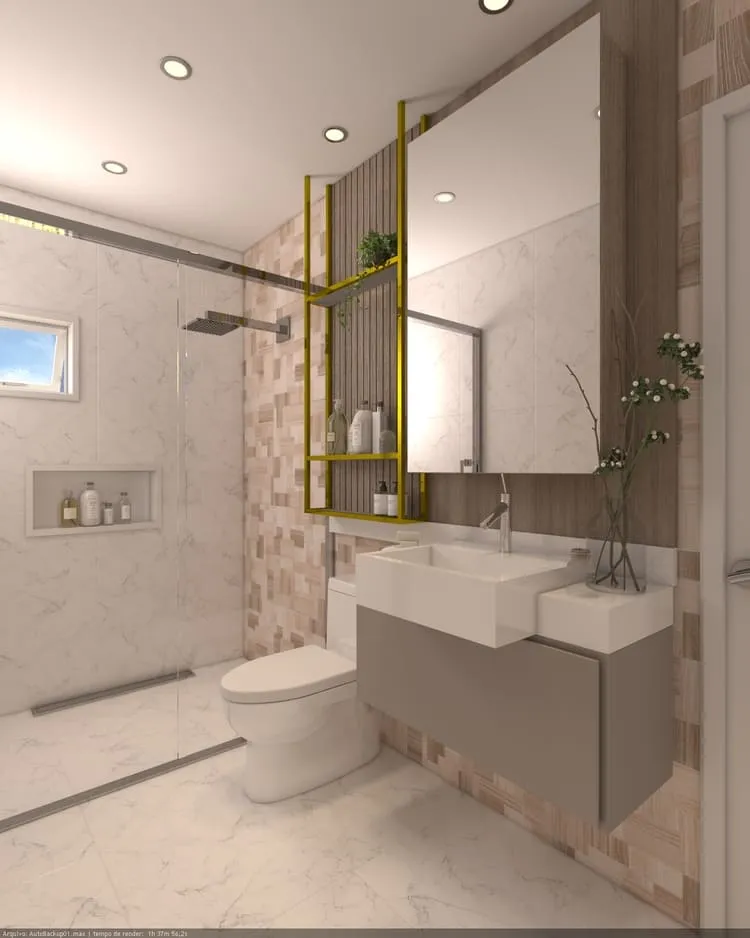 Projeto de sobrado com 203,70 m² de área construída, suíte com closet, 3 quartos, área gourmet, 2 vagas de garagem e 3 banheiros, ideal para lote de 11x25m