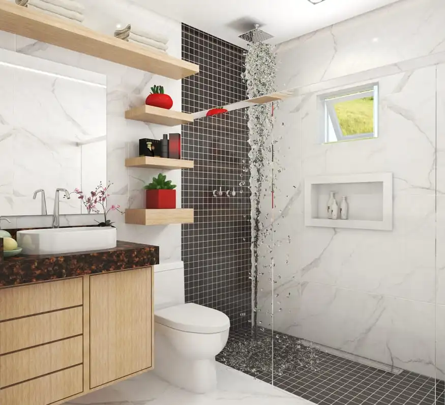 Projeto de sobrado com 203,70 m² de área construída, suíte com closet, 3 quartos, área gourmet, 2 vagas de garagem e 3 banheiros, ideal para lote de 11x25m