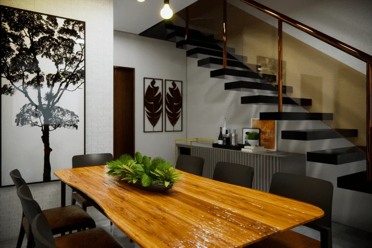 Sobrado moderno com 122,66 m², 3 quartos, 2 suítes (uma com varanda), 3 banheiros, 1 vaga de garagem, área íntima reservada, closet, área gourmet e cozinha integrada com sala - Ideal para lote de 06x20m